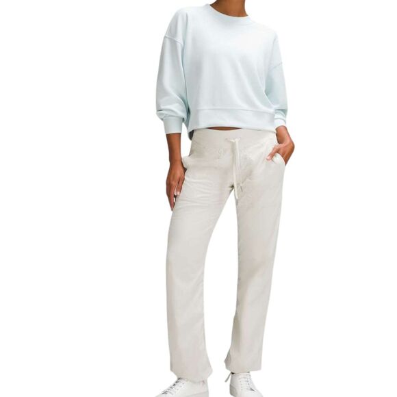 Lululemon Softstreme Perfectly Oversized Cropped Crew *Sheer Blue - Picture 8 of 9